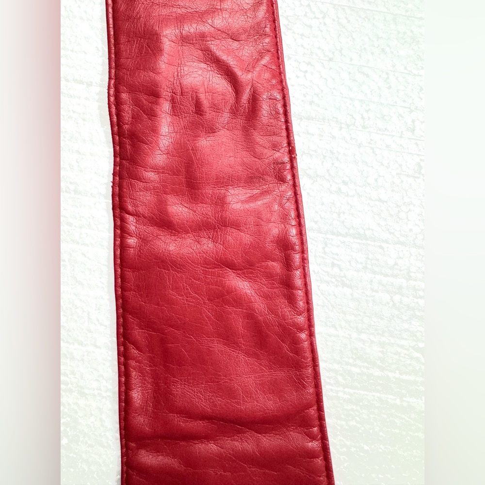 Red Raspberry Belt with Buckle - Picture 4 of 13